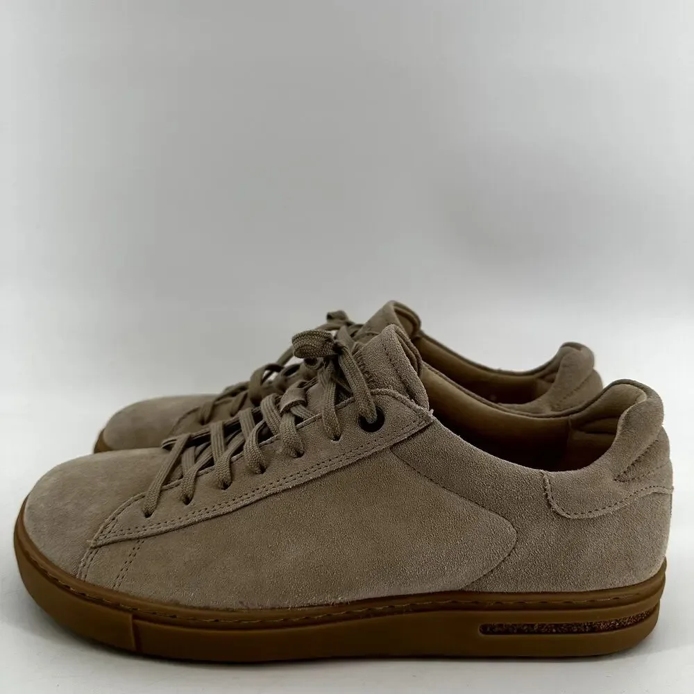 Birkenstock Bend Sneakers Suede Cork Lace Up Low Top Sandcastle 11 NWOT
